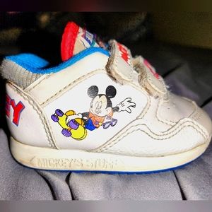 1990s MickyMouse baby shoes